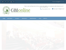 Tablet Screenshot of gbi-online.com